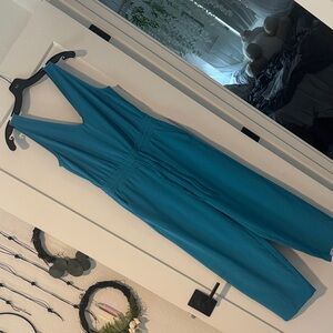 Athleta Vibrant Blue Sleeveless Jumpsuit